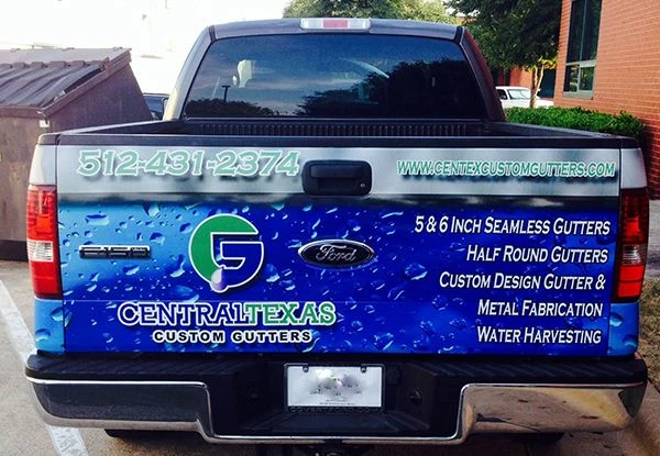  - Vehicle-Graphics-Partial-Wrap-Gutters-tailgate-Image360-RoundRock-TX